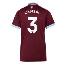 Aston Villa Victor Lindelof #3 Hjemmedrakt Kvinner 2026-27 Kortermet